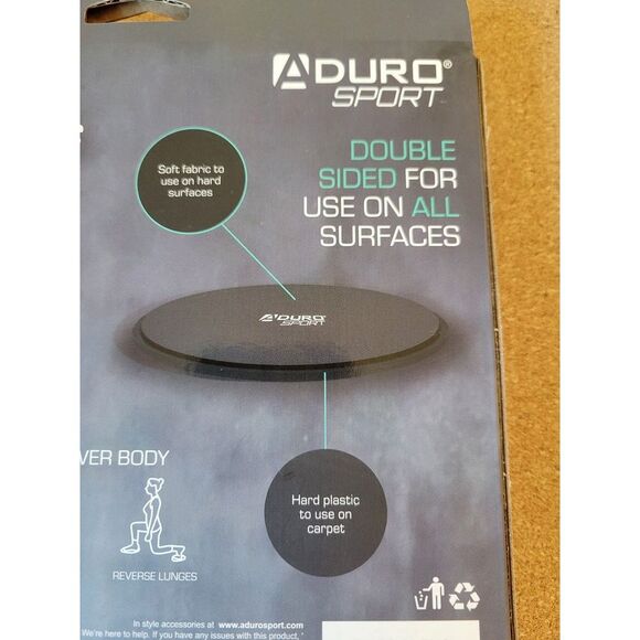 A DURO SPORT‎ Dual sided Exercise Gliding Discs 2 Pack (NWT) - Picture 6 of 8